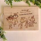 Your Own childs Drawing Personalized Cutting Board