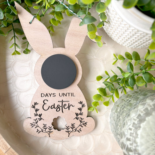 Wooden Countdown to Easter (Advent) Bunny