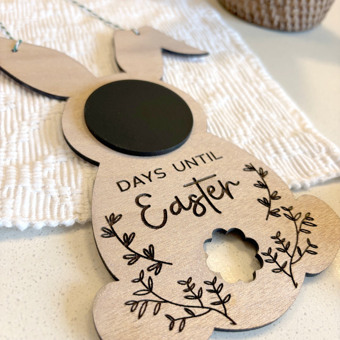 Wooden Countdown to Easter (Advent) Bunny