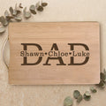 DAD personalised engraved cutting board