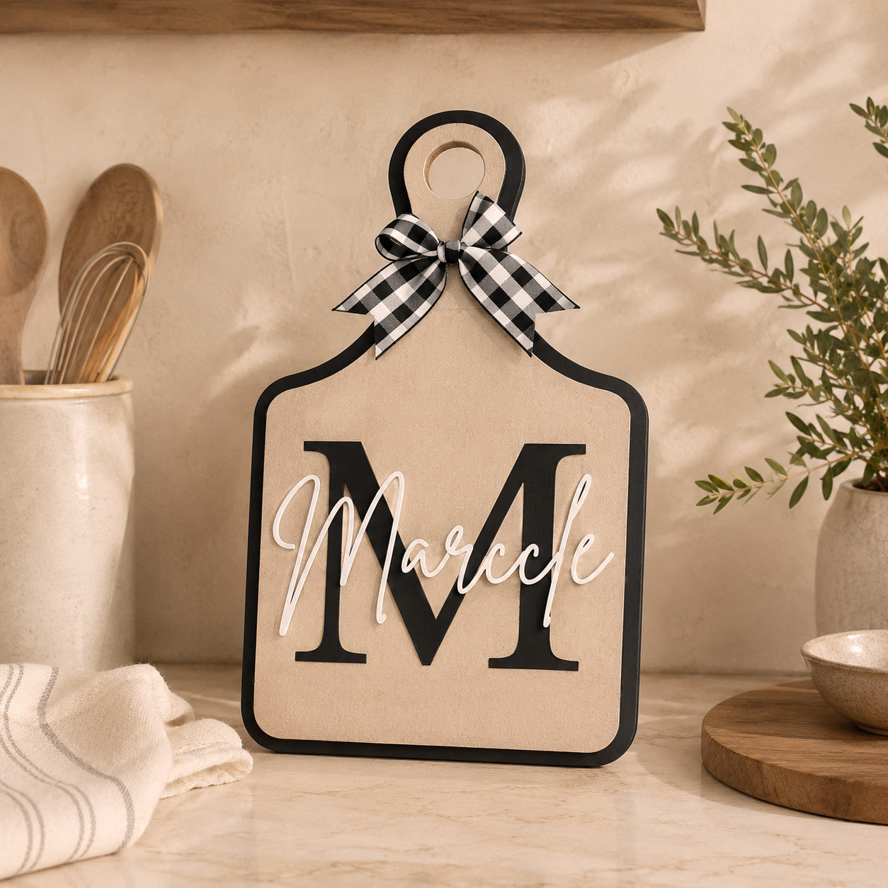 Personalised Monogram Decorative cutting board