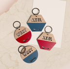 Dipped Wooden Bag Tags Personalized with any name