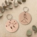 Personalized Child Drawing Keyring