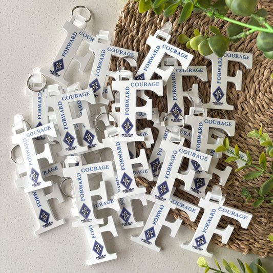 Custom Branded & Personalised Perspex Logo Keyrings
