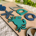 Personalised FISH & BEACH Name and Theme Puzzle