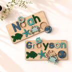 Personalised FISH & BEACH Name and Theme Puzzle