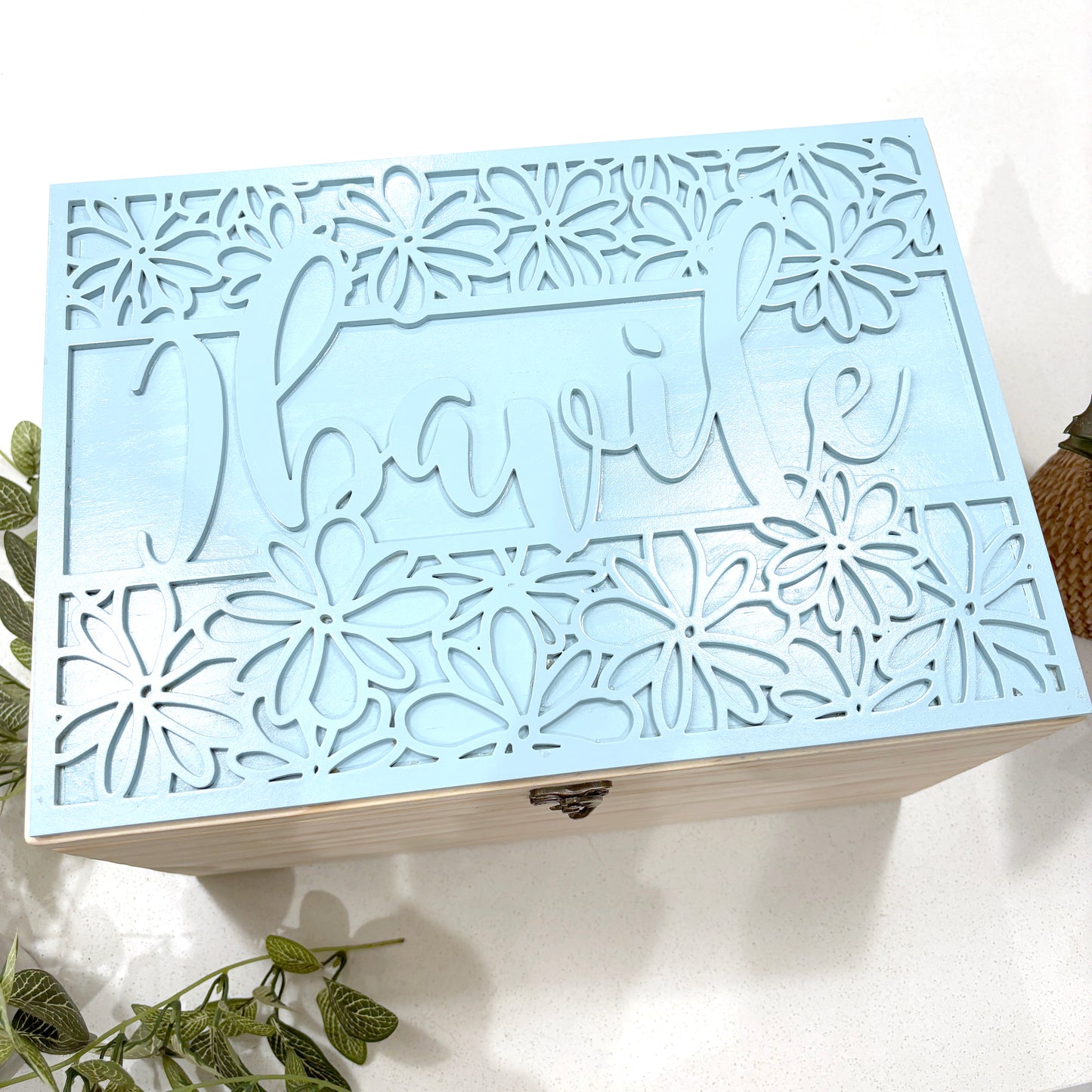 Flower Personalised Keepsake box