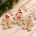 Personalised Wooden Gingerbread Christmas Tree Decorations