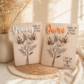 Personalized Mother’s Day Gifts, Custom flower engraved sign for Mom, Gran, Granny, Aunt