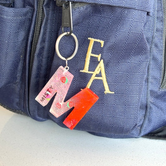 Sparkly Personalized Resin Keyring – For Your Tack Room, Backpack or Lead