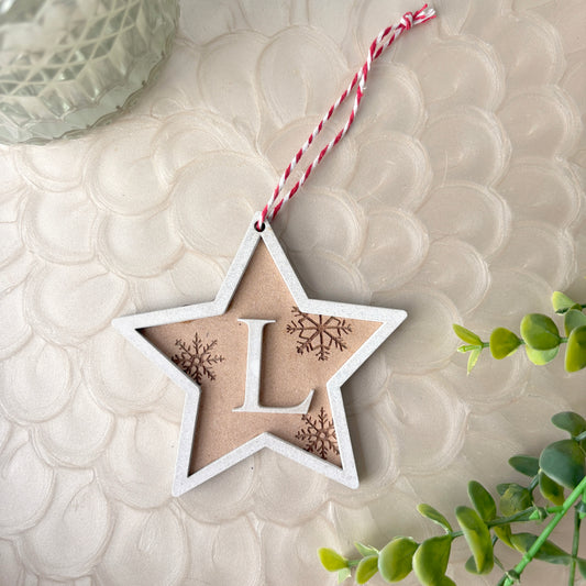 Personalized Wooden Christmas Letter Decoration