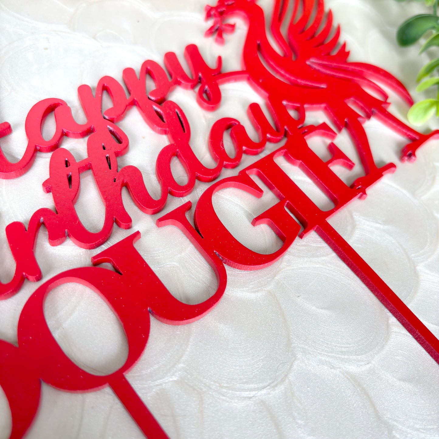 Personalized Liverpool cake topper