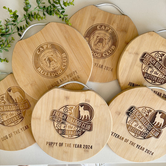 "Logo" Personalised Engraved Round Cheese Board