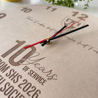 Farewell, Service Awards Personalized Engraved Clock