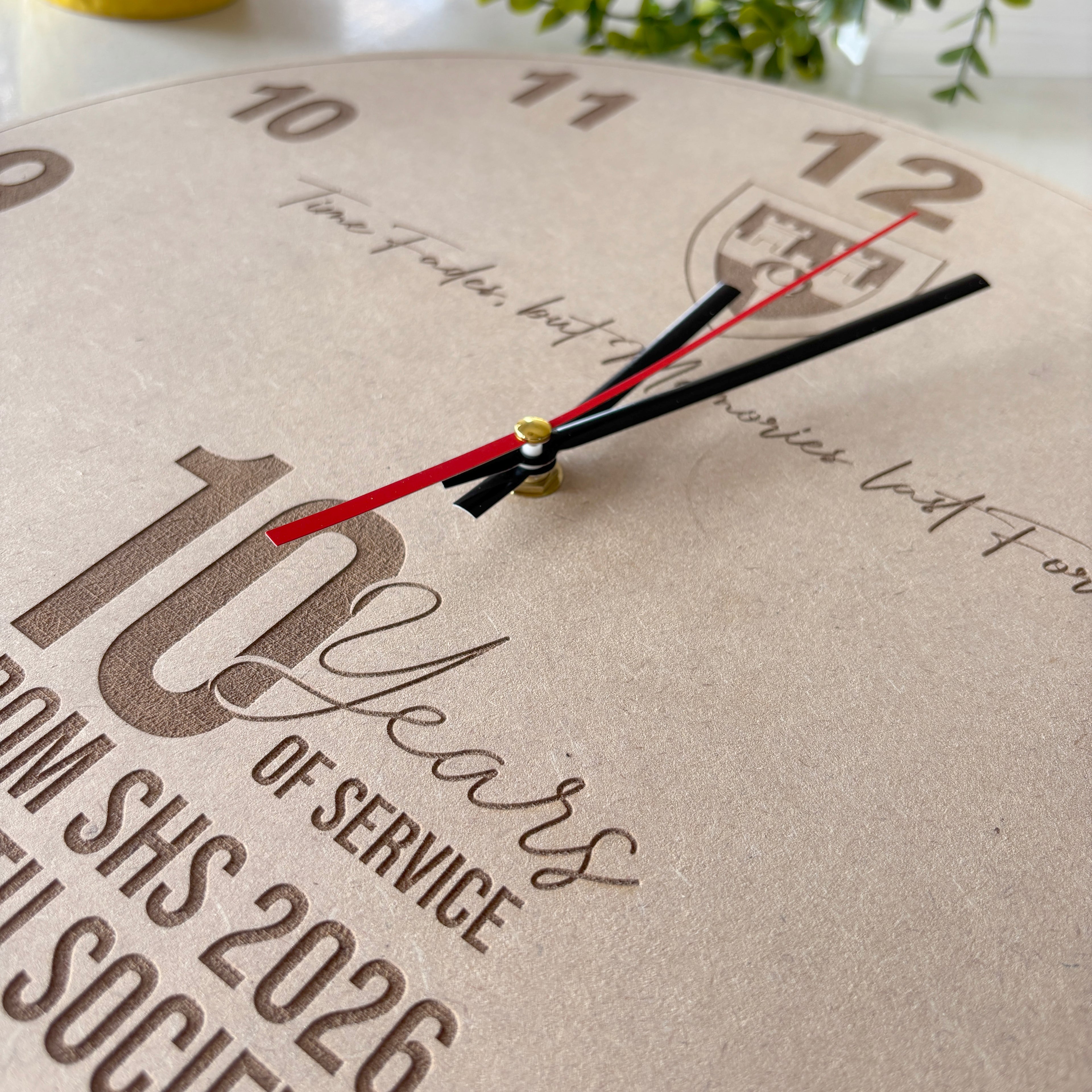 Farewell, Service Awards Personalized Engraved Clock