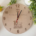 Farewell, Service Awards Personalized Engraved Clock