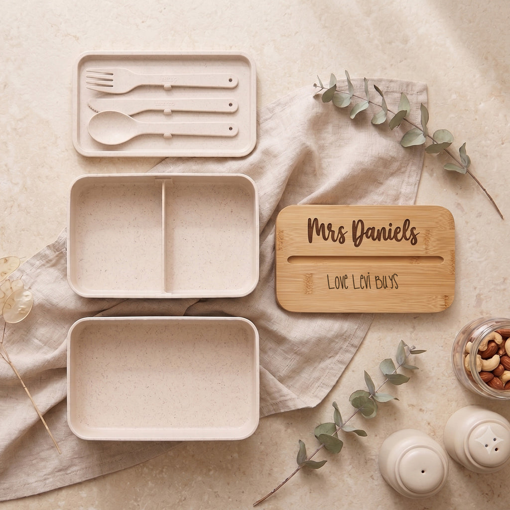 Teacher Appreciation Gift, Personalized Lunch Box Set
