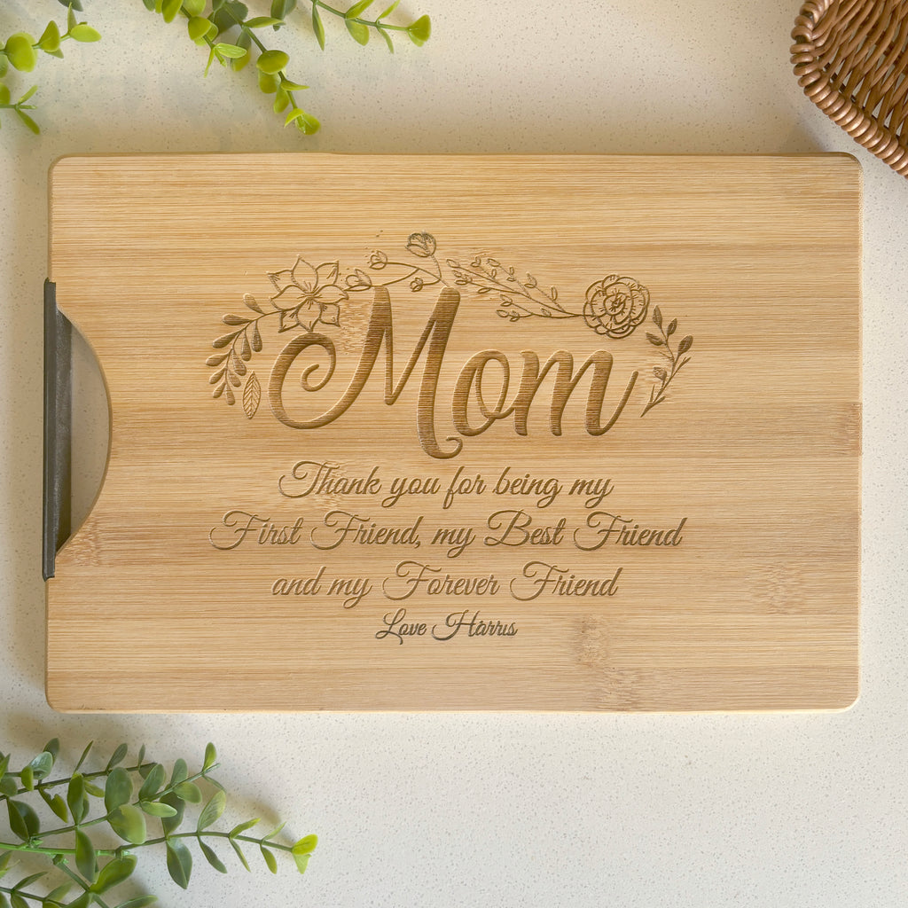 Mom Personalized Engraved Cutting Board