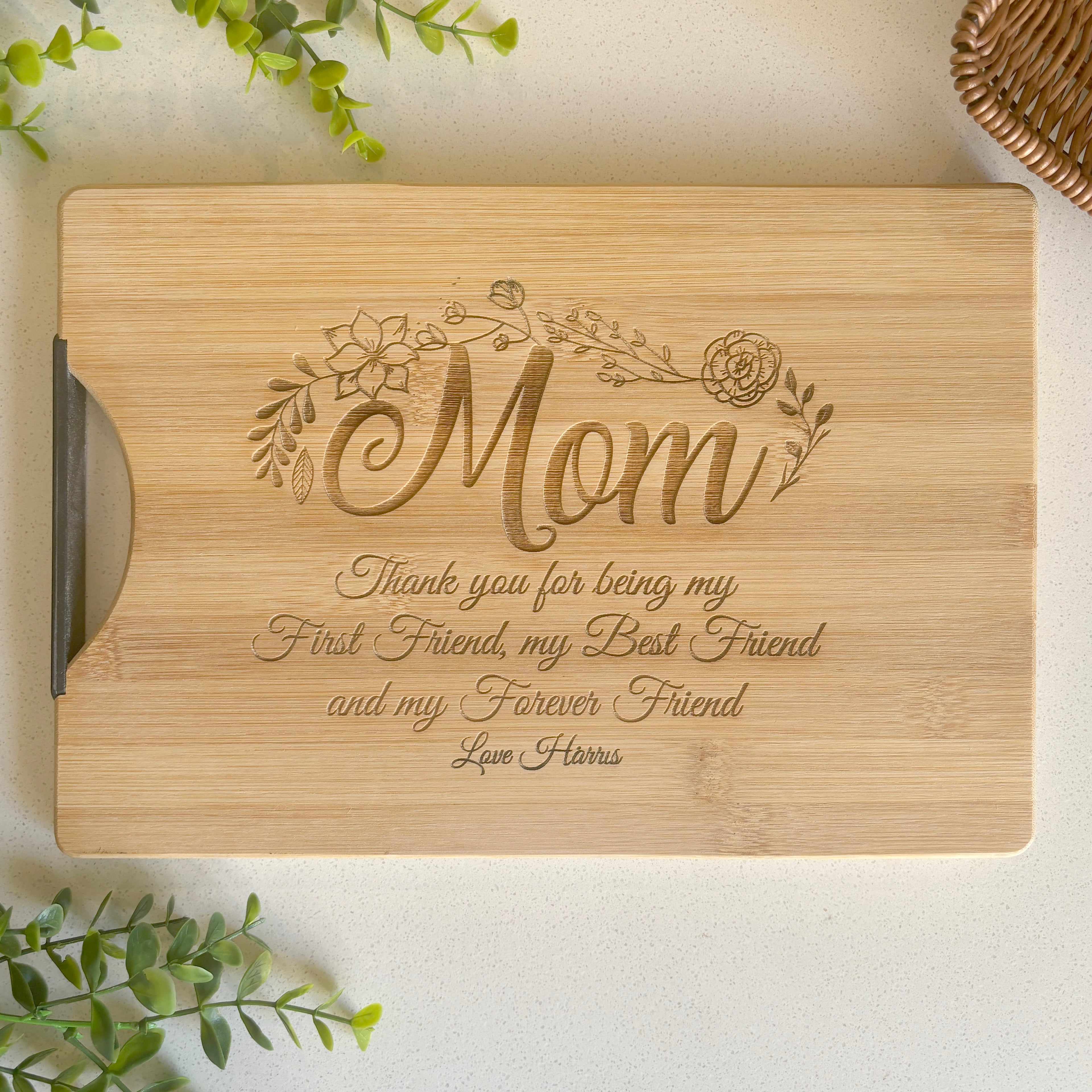 Mom Personalized Engraved Cutting Board