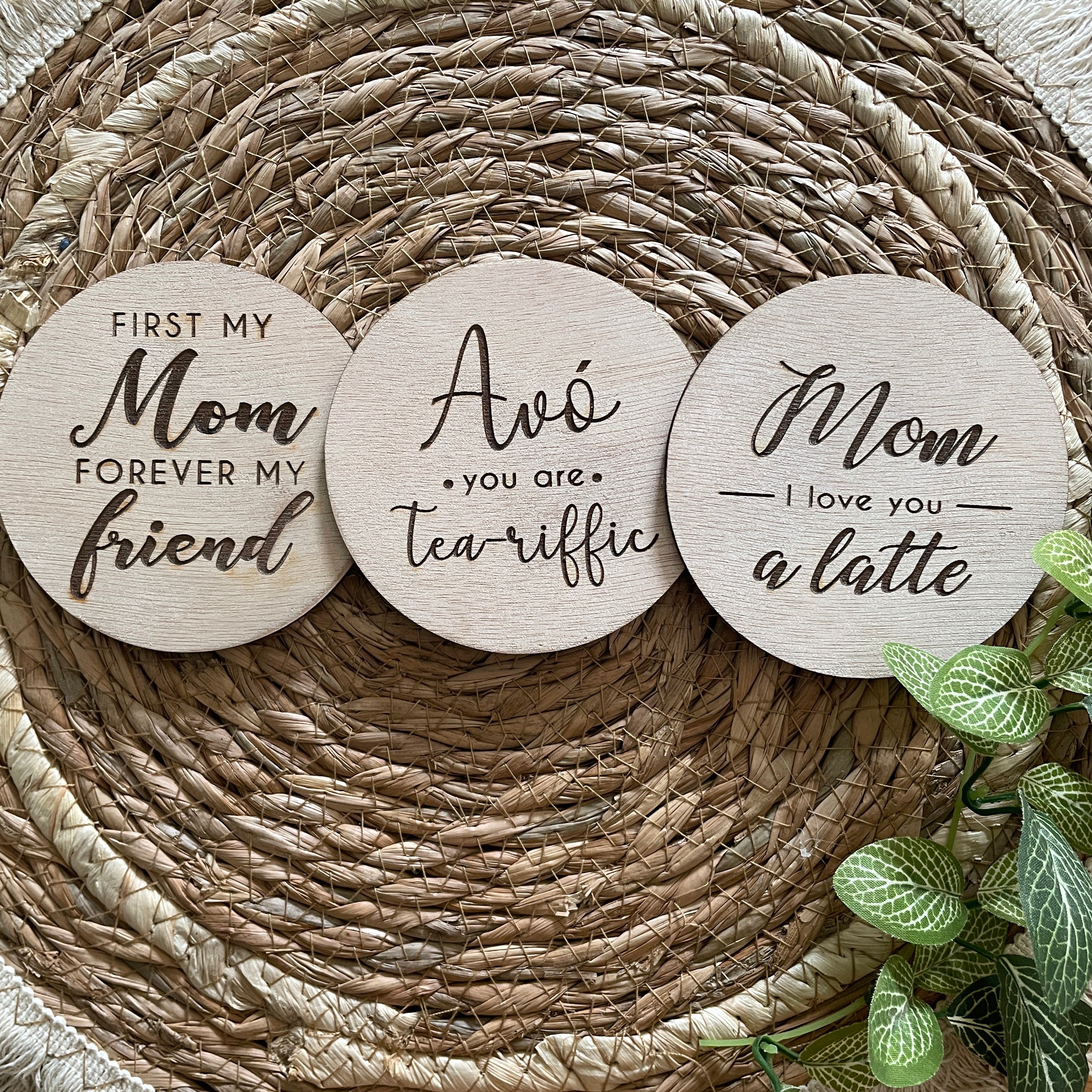 Engraved Mom/Granny Coasters