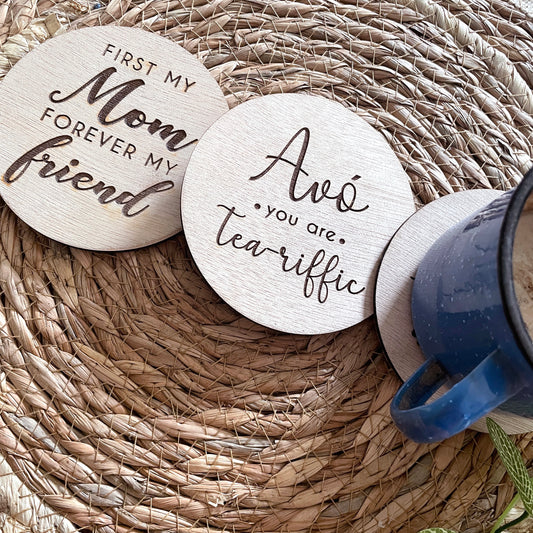 Engraved Mom/Granny Coasters