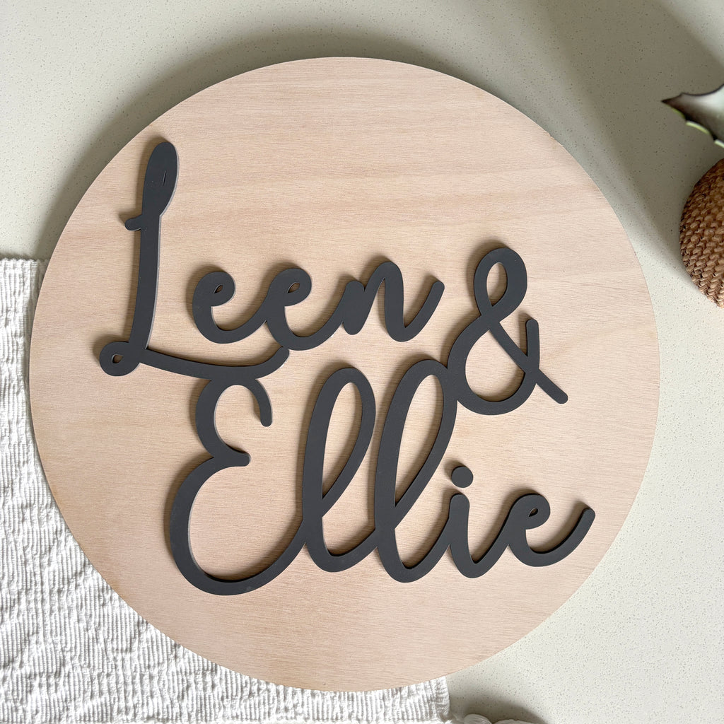 Personalised Wooden Name Plaque