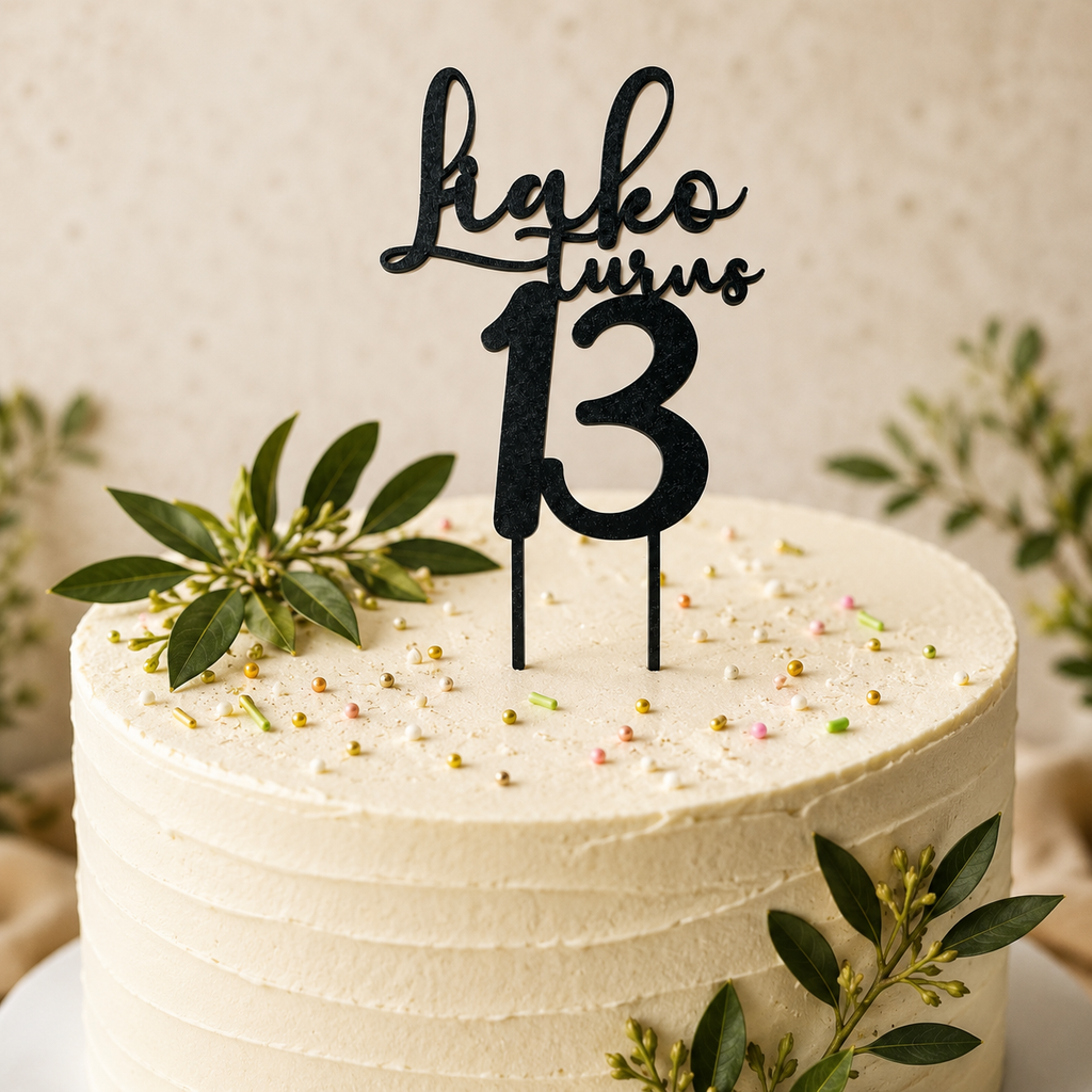 Personalized Birthday Cake Topper