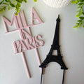 Personalized Paris Cake Topper