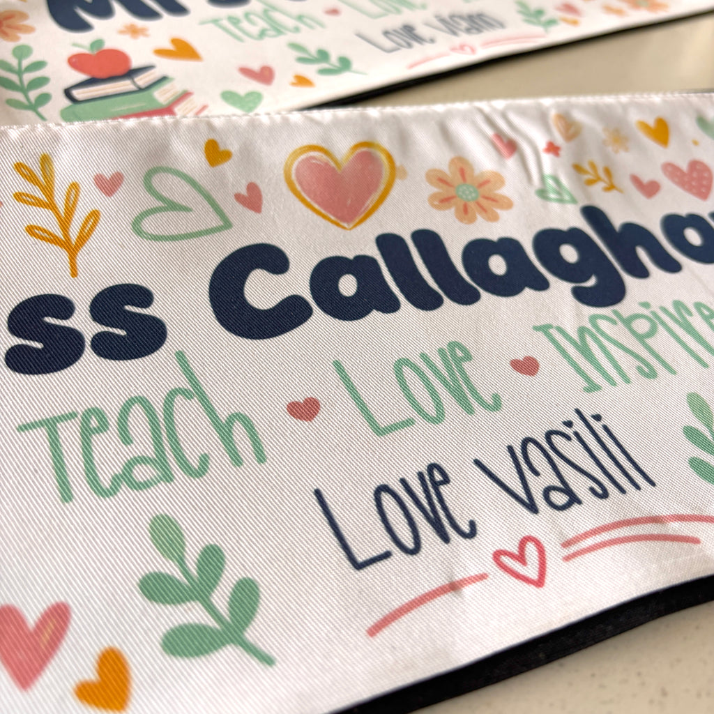 Personalized Teacher Pencil Case – “Teach • Love • Inspire”