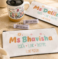 Personalized Teacher Pencil Case – “Teach • Love • Inspire”