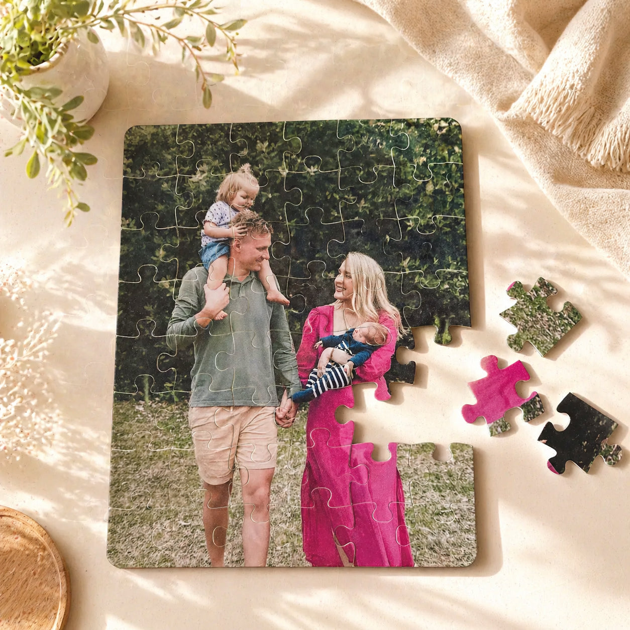 A4 Personalised Acrylic Photo Puzzle – 48-Piece Keepsake