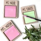 Teacher Appreciation Gift, Post-it Note Holder with post it pad