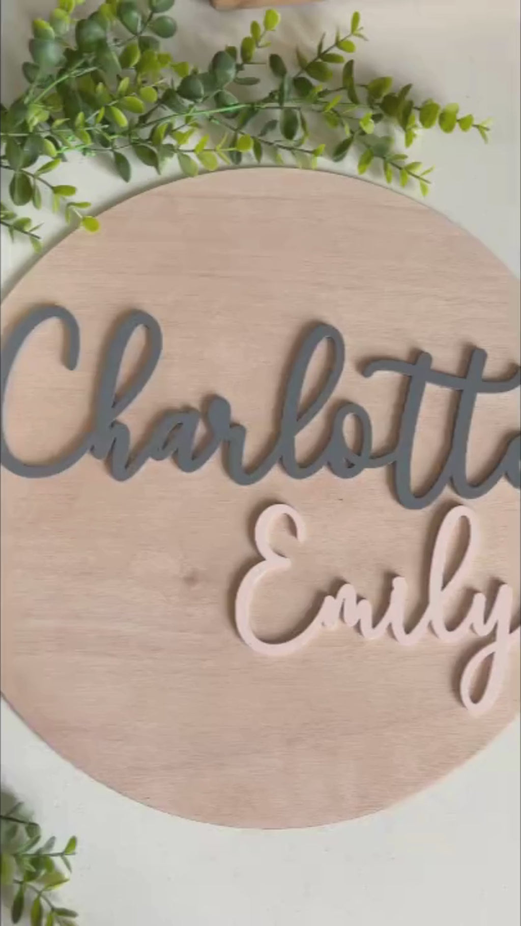Personalised Wooden Name Plaque