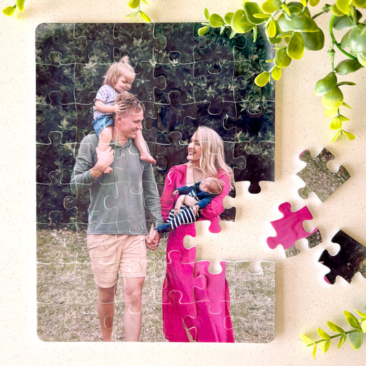 A4 Personalised Acrylic Photo Puzzle – 48-Piece Keepsake
