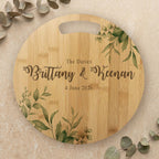 Personalised Wedding Cutting Board with Gift Box Set