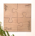 Personalized Wooden Puzzle Coasters