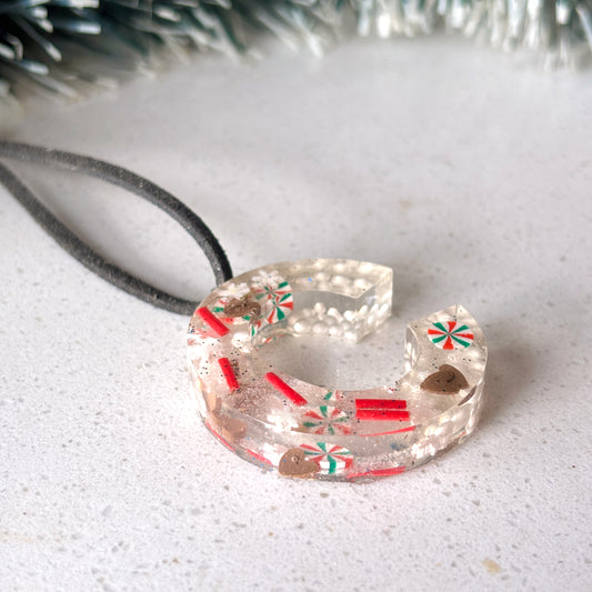 Luxury Personalised Resin Letter Christmas tag