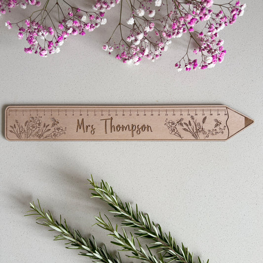 Personalized Engraved Ruler; Teacher Appreciation Gifts