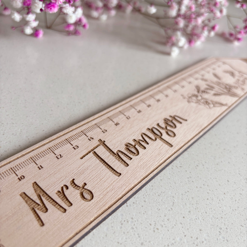 Personalized Engraved Ruler; Teacher Appreciation Gifts