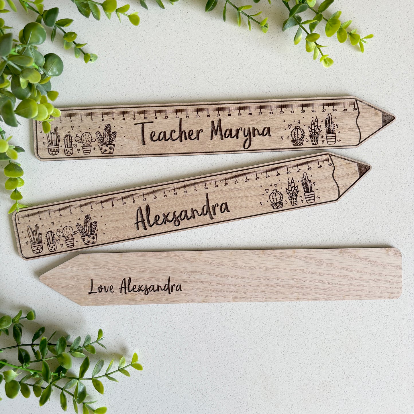 Personalized Engraved Ruler; Teacher Appreciation Gifts