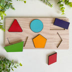 Personalized Shape Themed Wooden Puzzle