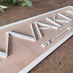 Brand Logo Personalised Laser Cut Wooden Sign