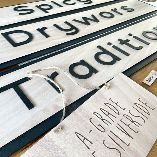 Personalised Large Layerd Wooden Sign