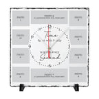 Personalised Photo Slate Stone Clock