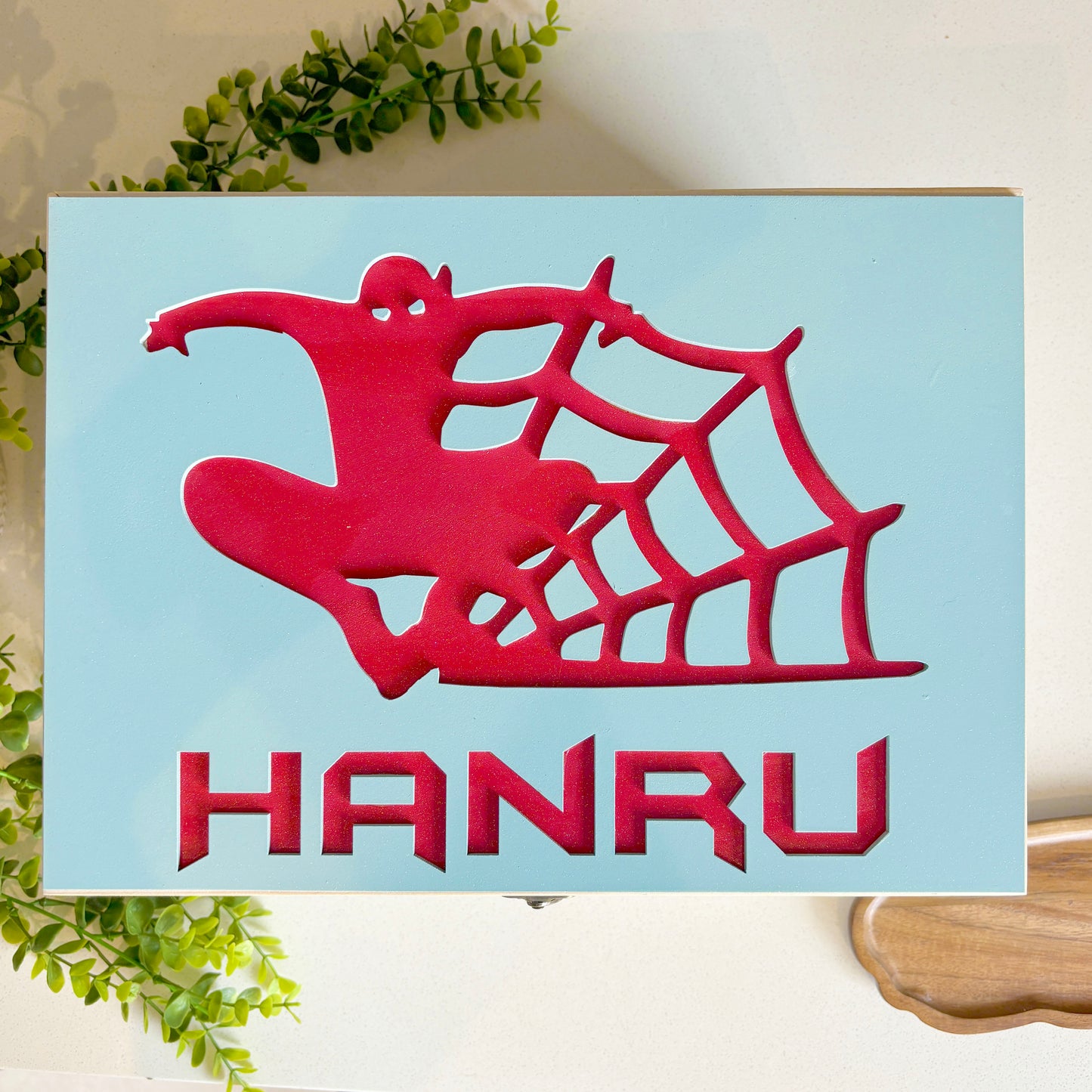 Spiderman Personalised Wooden Keepsake box