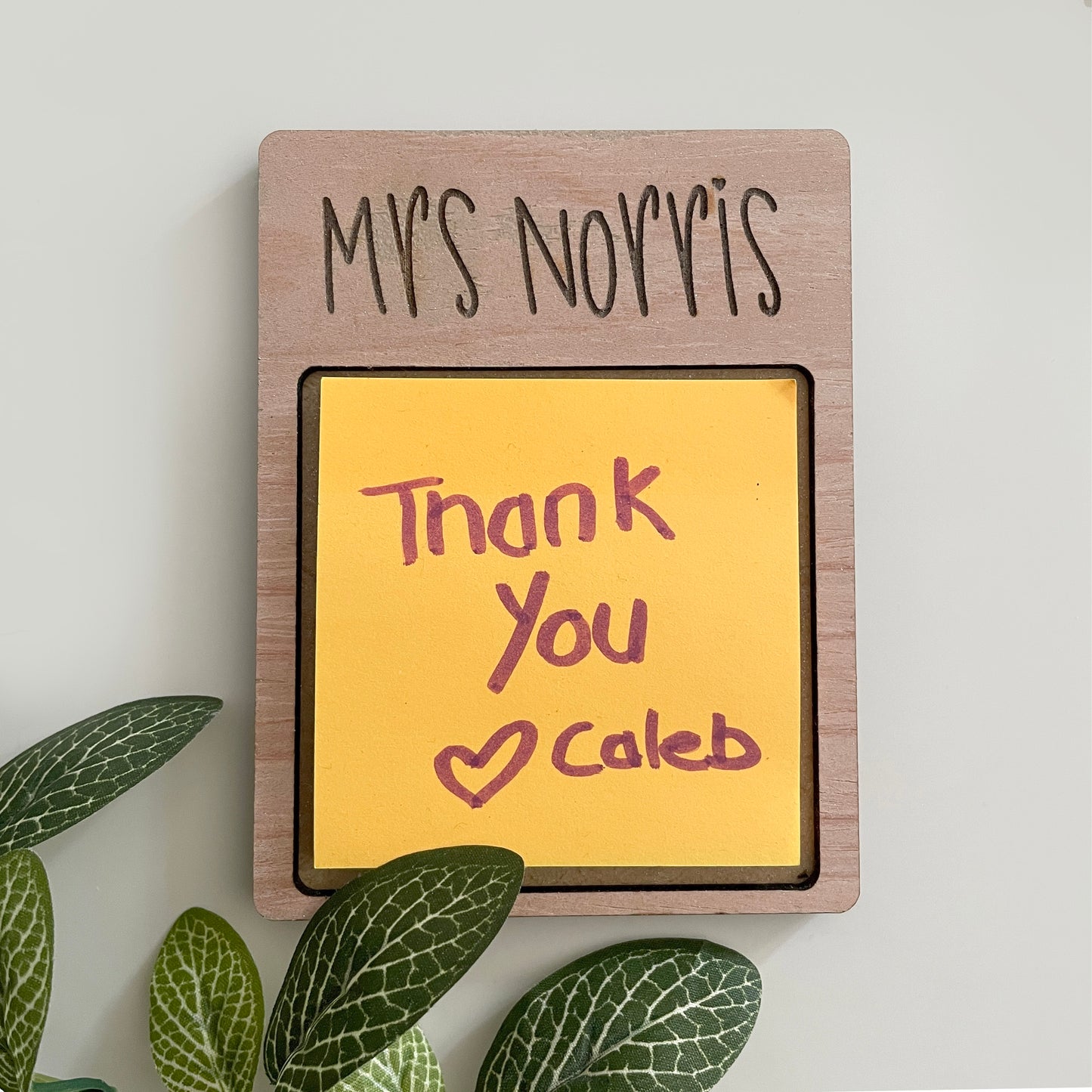 Teacher Appreciation Gift, Post-it Note Holder with post it pad