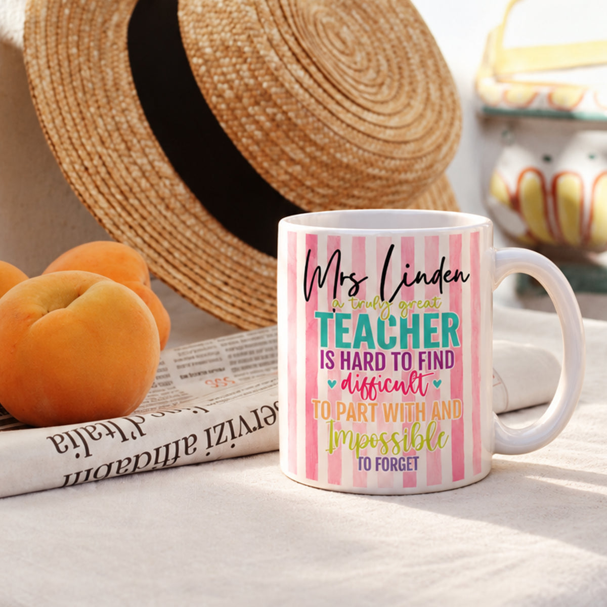 Personalised Great Teacher Quote Mug