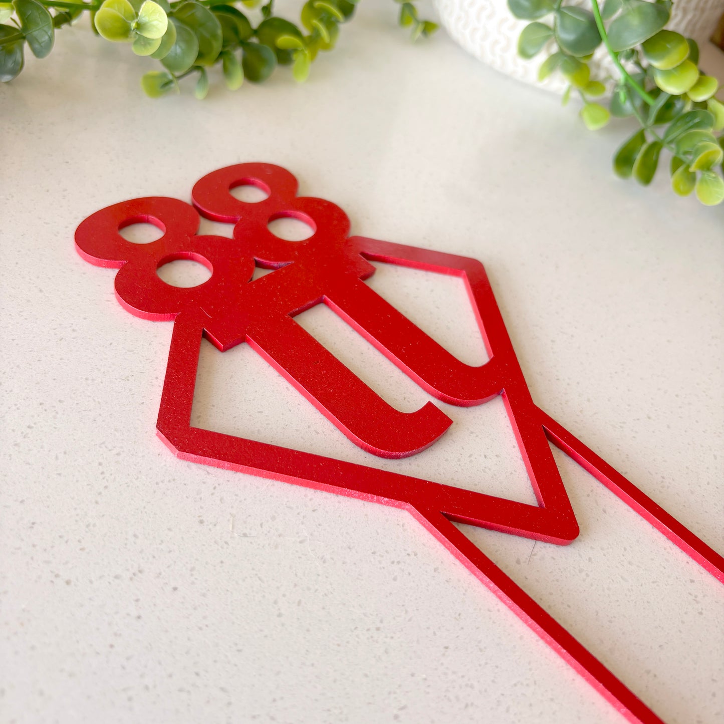 Personalized Wooden Topper With Any Letter and Number