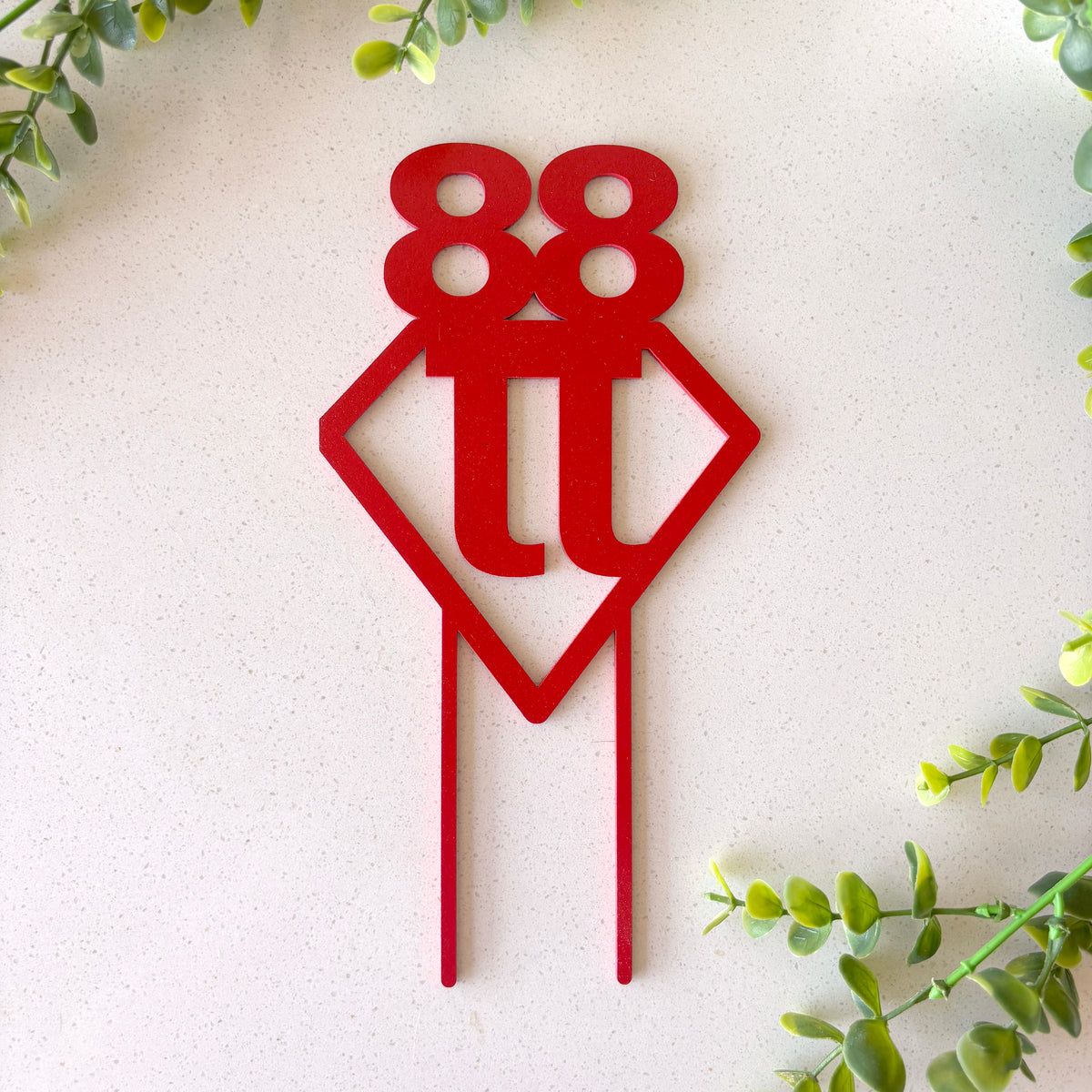 Personalized Cake Topper With Any Letter and Number