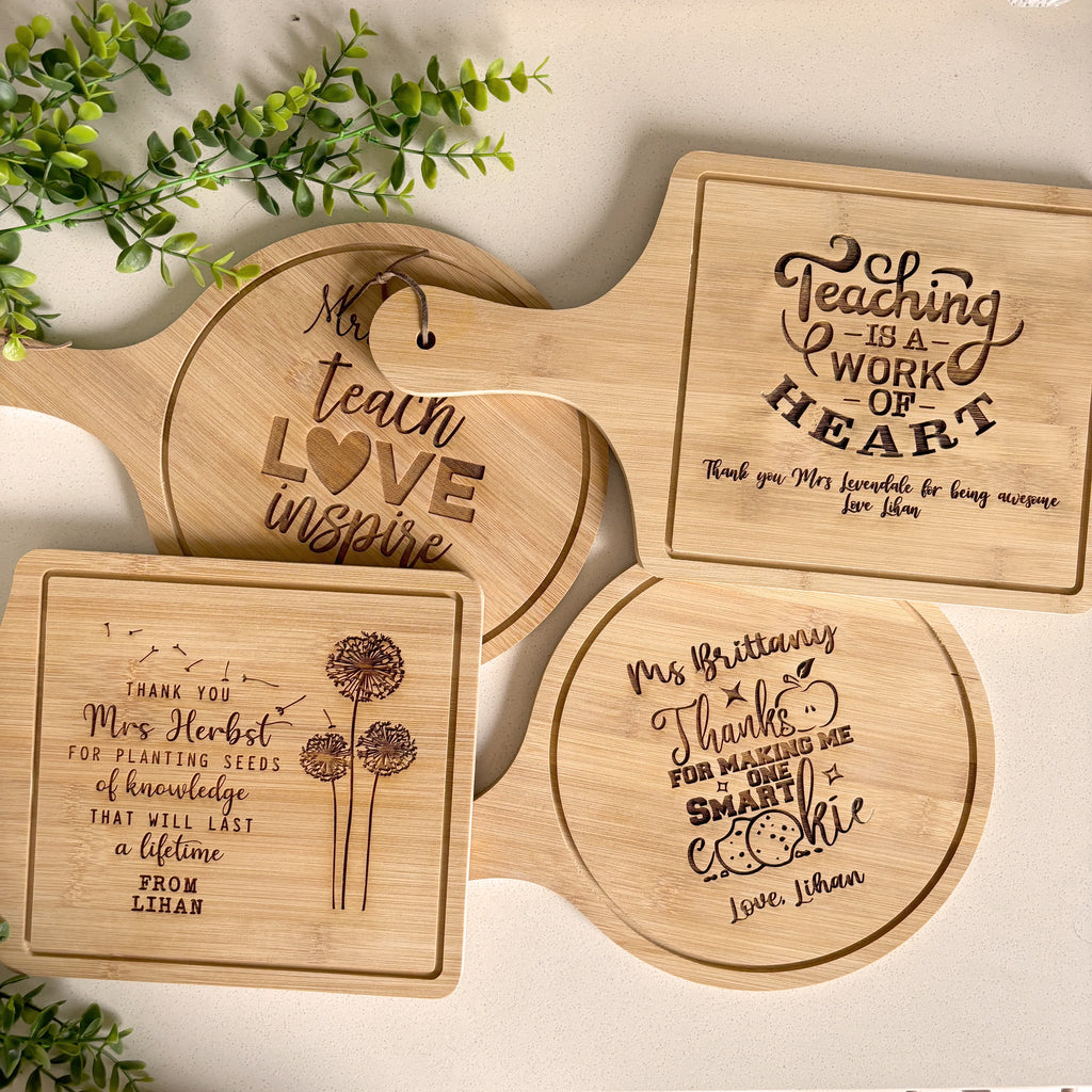 Personalized Teacher Engraved Server; Teacher appreciation gifts